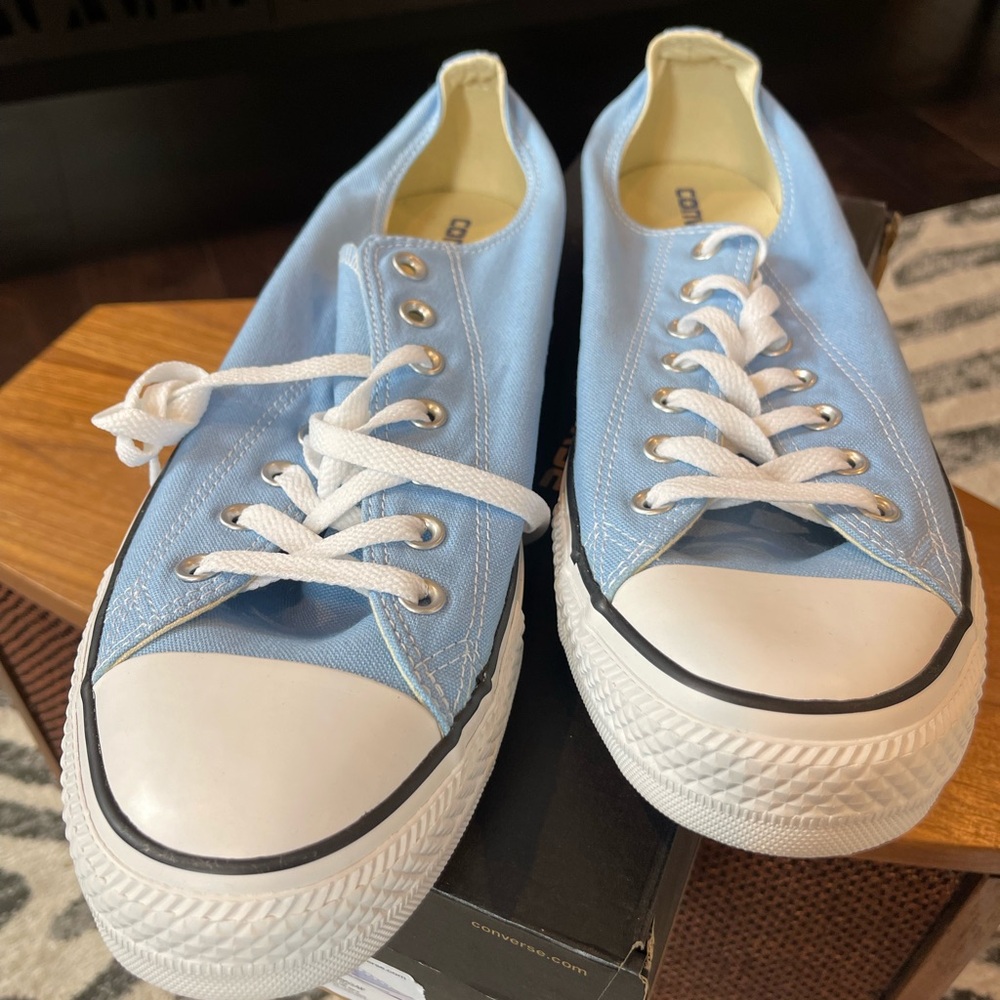 Converse Women's Sky Blue Canvas Sneakers - Picture 2 of 4